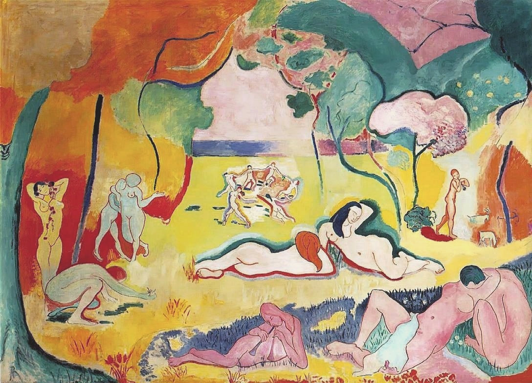 The Joy of Life Painting by Henri Matisse Oil on Canvas Reproduction by Blue Surf Art