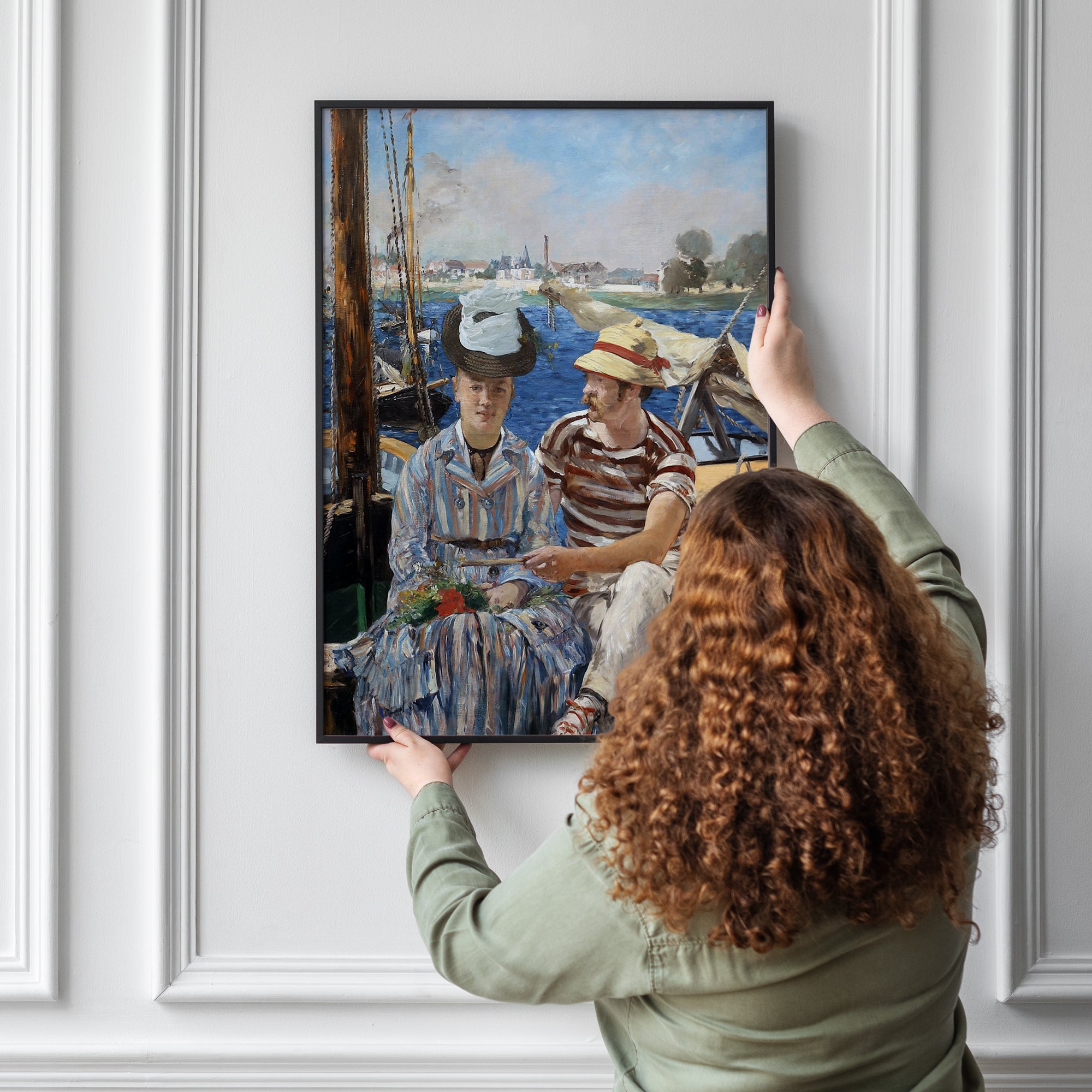 Argenteuil (Manet) by Edouard Manet, Reproduction Oil on Canvas. Edouard Manet, Reproduction Oil on Canvas. Manet artworks, Manet reproduction, Manet famous work, manet painting, manet print, manet poster, manet fans art, manet gift art, Edouard Manet masterpiece