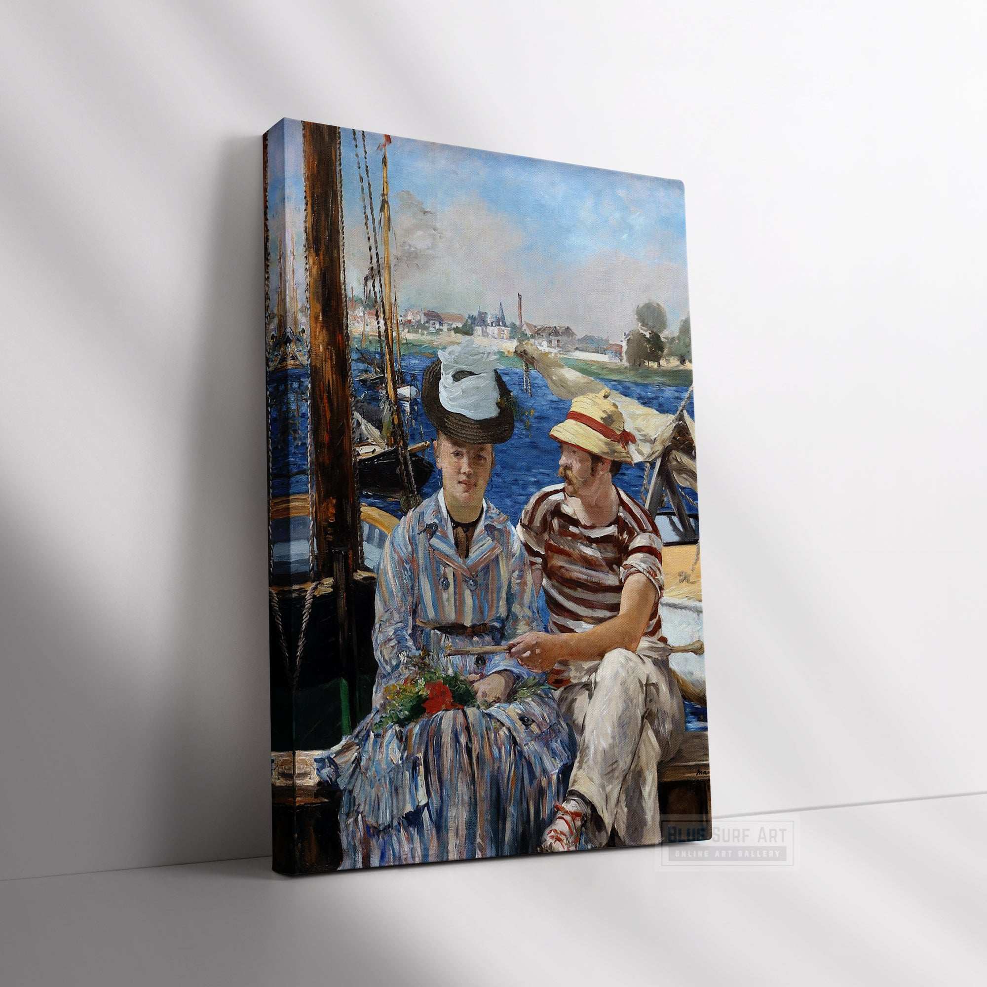 Argenteuil (Manet) by Edouard Manet, Reproduction Oil on Canvas. Edouard Manet, Reproduction Oil on Canvas. Manet artworks, Manet reproduction, Manet famous work, manet painting, manet print, manet poster, manet fans art, manet gift art, Edouard Manet masterpiece