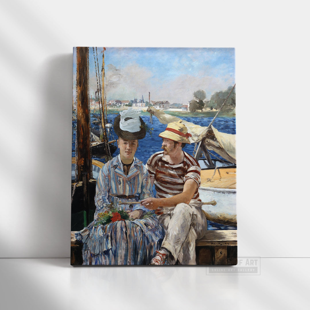 Argenteuil (Manet) by Edouard Manet, Reproduction Oil on Canvas. Edouard Manet, Reproduction Oil on Canvas. Manet artworks, Manet reproduction, Manet famous work, manet painting, manet print, manet poster, manet fans art, manet gift art, Edouard Manet masterpiece