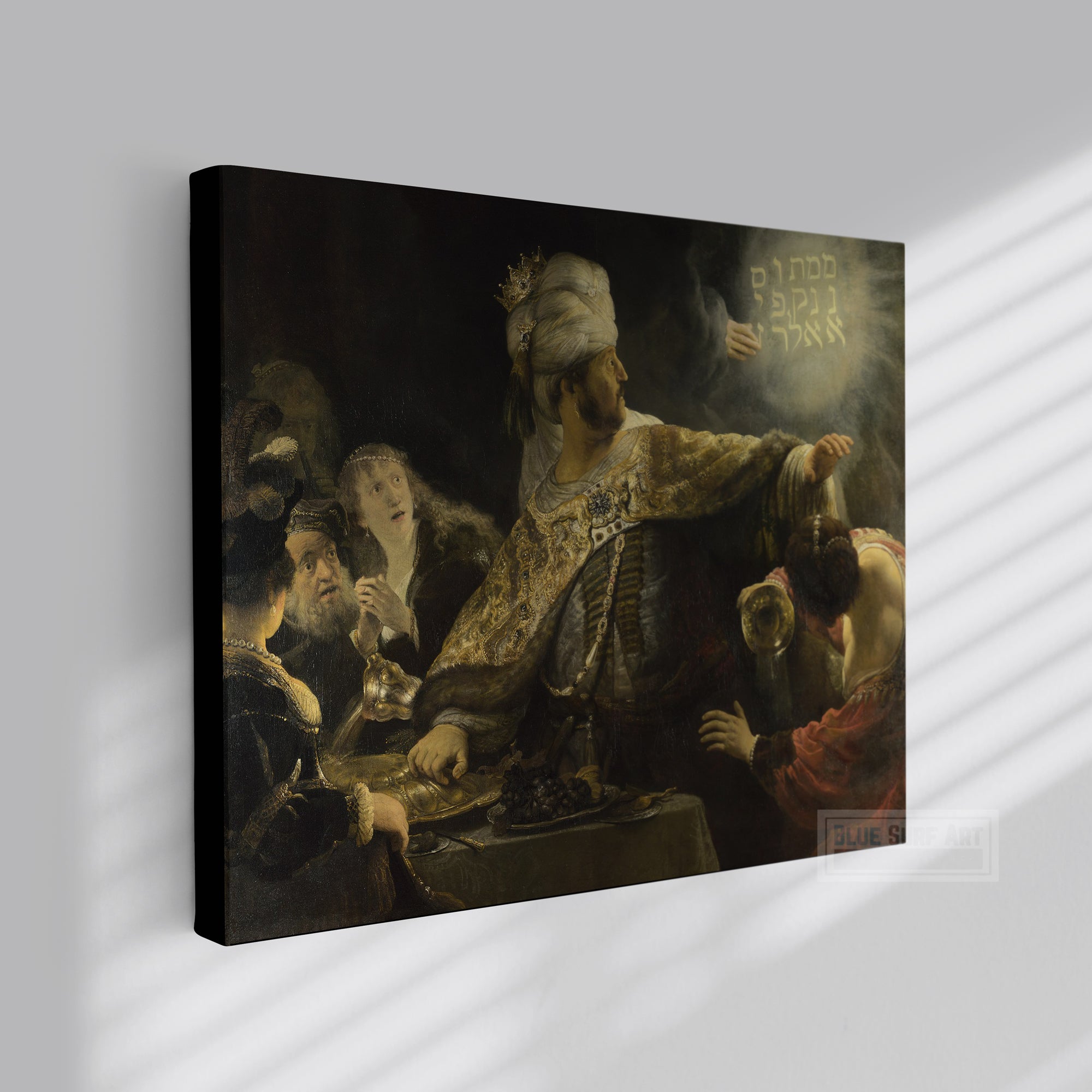 Belshazzar's Feast by Rembrandt Reproduction for Sale Original Oil on Canvas 2