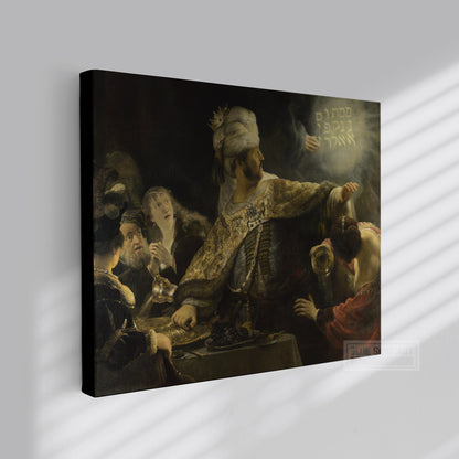 Belshazzar's Feast by Rembrandt Reproduction for Sale Original Oil on Canvas 2