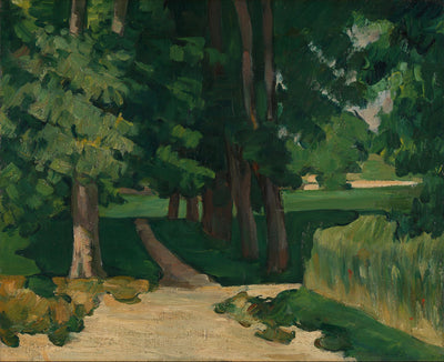 The Driveway at the Jas de Bouffan (L'Allée au Jas de Bouffan) by Paul Cézanne Reproduction for Sale - Blue Surf Art