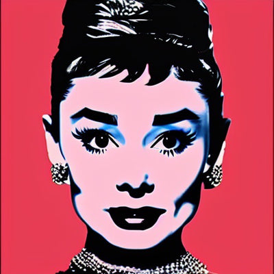 Audrey Hepburn Wall Art 100% Handmade Art Painting Model Art