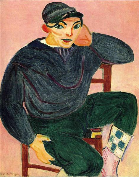 The Young Sailor II Painting by Henri Matisse Oil on Canvas Reproduction by Blue Surf Art