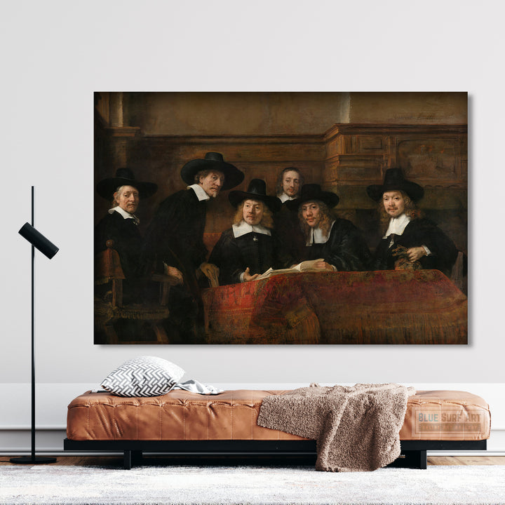 Syndics of the Drapers' Guild by Rembrandt Reproduction for Sale Original Oil on Canvas 1