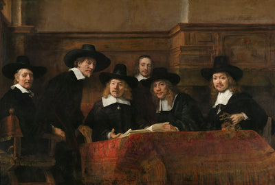 Syndics of the Drapers' Guild by Rembrandt Reproduction for Sale Original Oil on Canvas