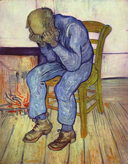 At Eternity's Gate, 1890 painting by Vincent Van Gogh - Blue Surf Art
