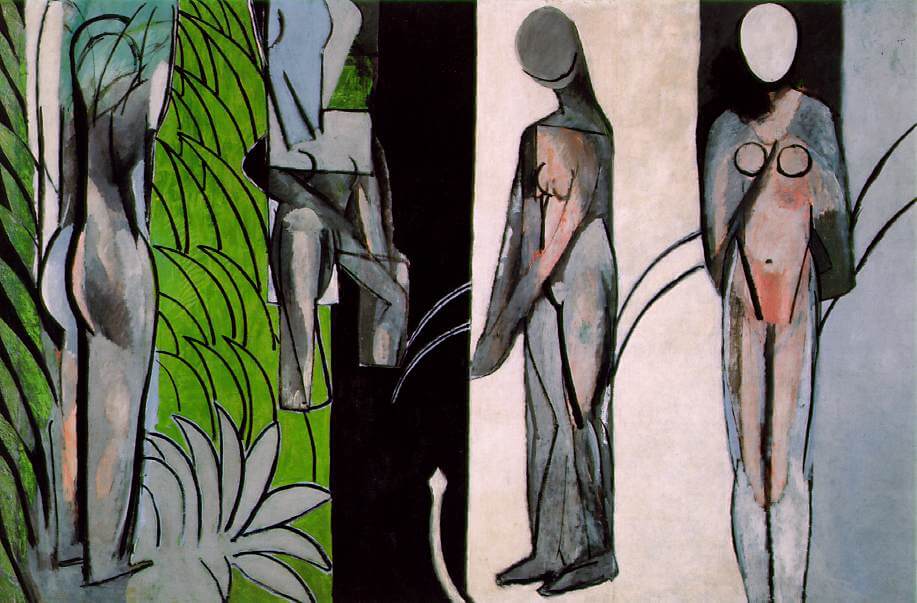 Bathers by a River Painting by Henri Matisse Oil on Canvas Reproduction by Blue Surf Art