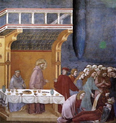 The Death of the Knight of Celano by Giotto di Bondone Reproduction for Sale by Blue Surf Art