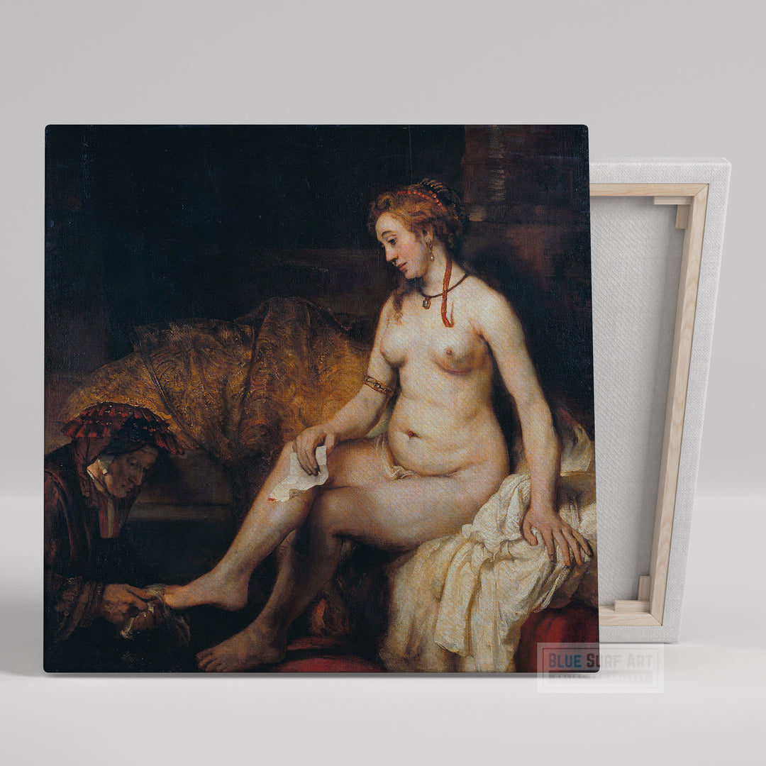 Bathsheba at Her Bath by Rembrandt Reproduction for Sale Original Oil on Canvas 1