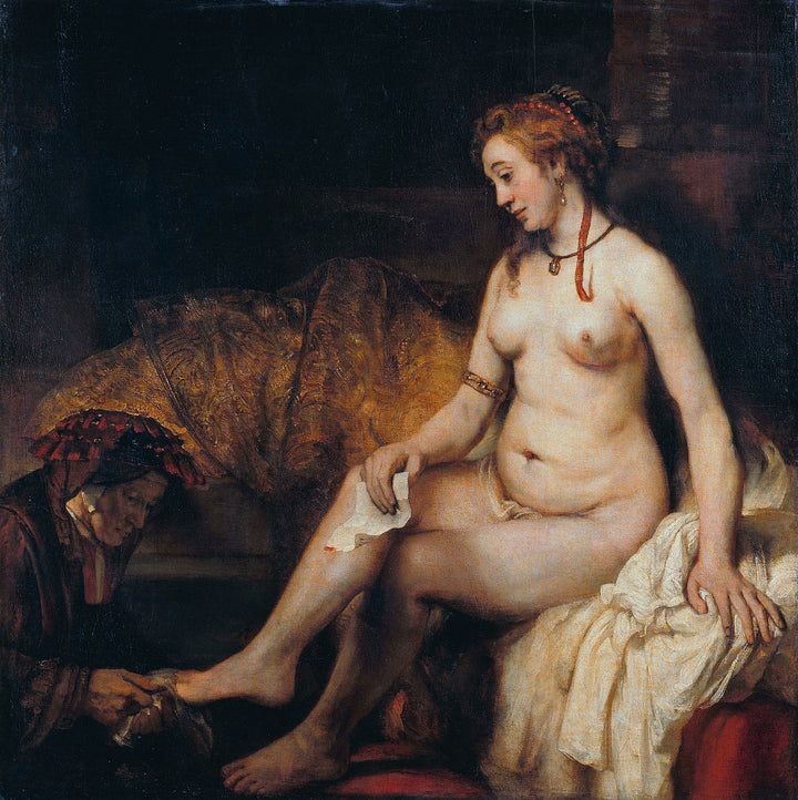 Bathsheba at Her Bath by Rembrandt Reproduction for Sale Original Oil on Canvas