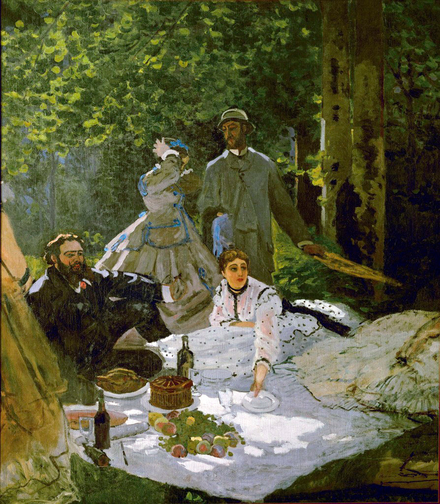Luncheon on the Grass (Le Déjeuner sur l'herbe) by Claude Monet