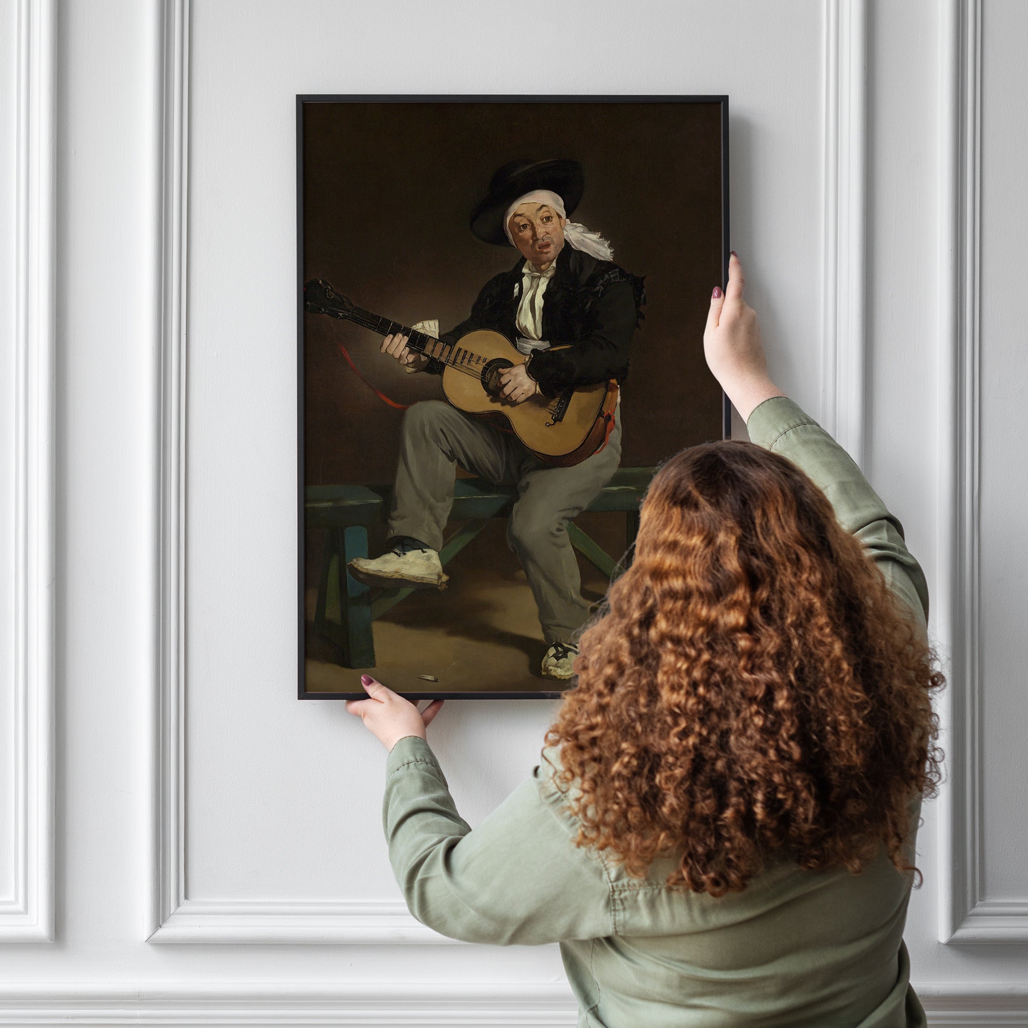 The Spanish Singer by Edouard Manet. Edouard Manet, Reproduction Oil on Canvas. Manet artworks, Manet reproduction, Manet famous work, manet painting, manet print, manet poster, manet fans art, manet gift art, Edouard Manet masterpiece