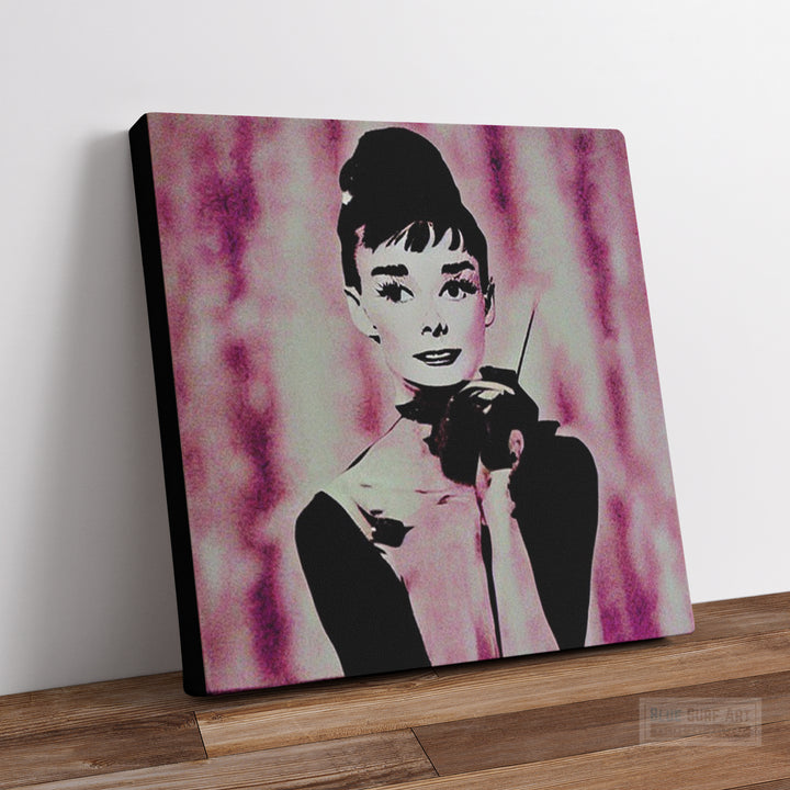 Audrey Hepburn Breakfast at Tiffany Wall Art 100% Handmade Art Painting Model Art