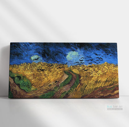 Wheatfield with Crows by Vincent van Gogh. Reproduction by Blue Surf Art