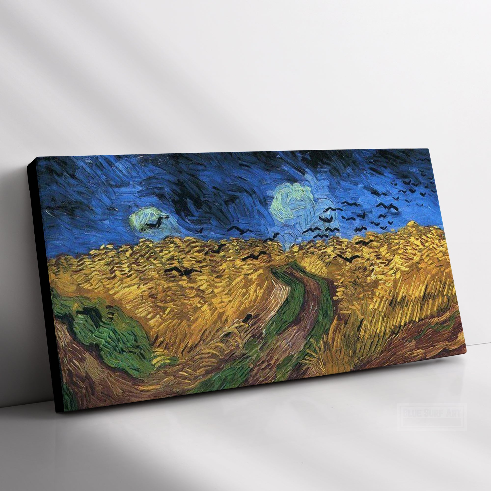 Wheatfield with Crows by Vincent van Gogh. Reproduction by Blue Surf Art