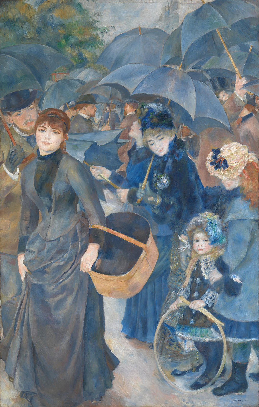The Umbrellas by Pierre-Auguste Renoir Reproduction for Sale by Blue Surf Art