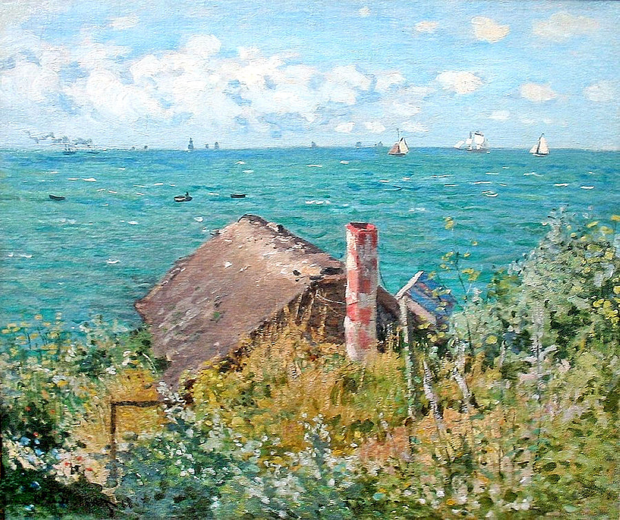 The Cabin at Saint-Adresse of Sainte-Adresse by Claude Monet