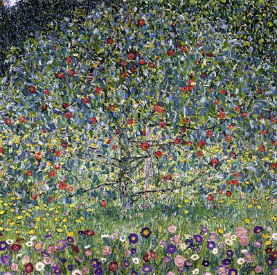 Apple Tree I by Gustav Klimt, reproduction painting, wall art painting, Klimt wall art, living room painting decor, most famous painting