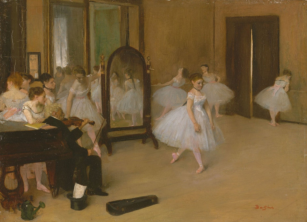 The Dancing Class, 1871 Painting by Edgar Degas Reproduction Oil Painting by Blue Surf Art