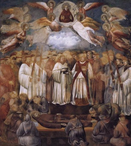 Death and Ascension of St. Francis by Giotto di Bondone Reproduction for Sale by Blue Surf Art