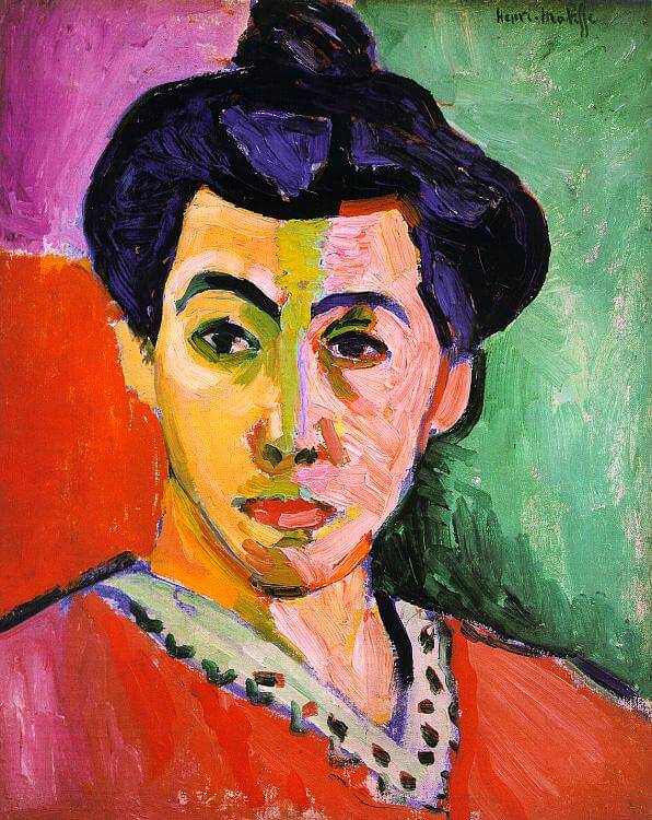 Green Stripe, 1905 Painting by Henri Matisse Oil on Canvas Reproduction by Blue Surf Art