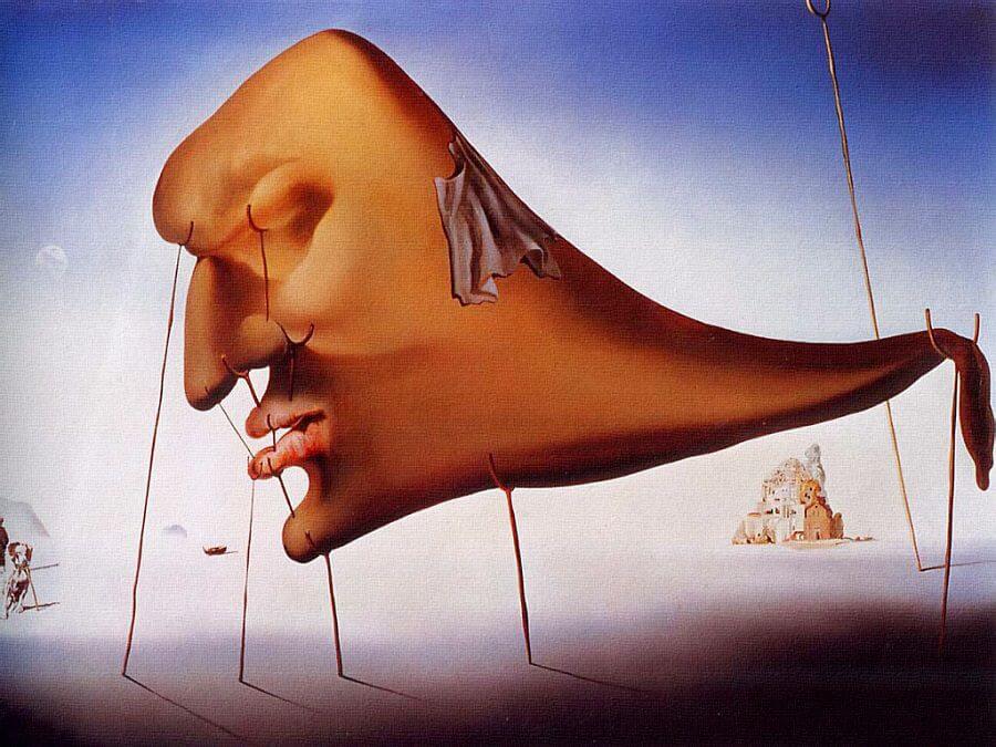 Le Sommeil (Sleep), 1937 by Salvador Dalí Reproduction for Sale - Blue Surf Art