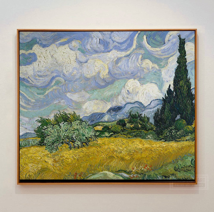 Wheat Field With Cypresses, 1889 by Vincent van Gogh 