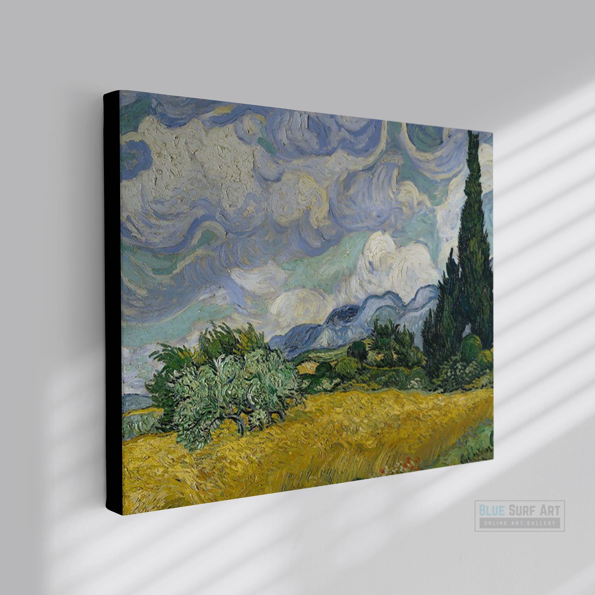 Wheat Field With Cypresses, 1889 by Vincent van Gogh 