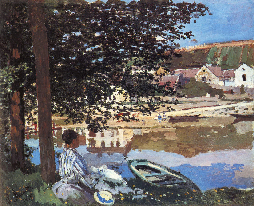 River Scene at Bennecourt by Claude Monet 