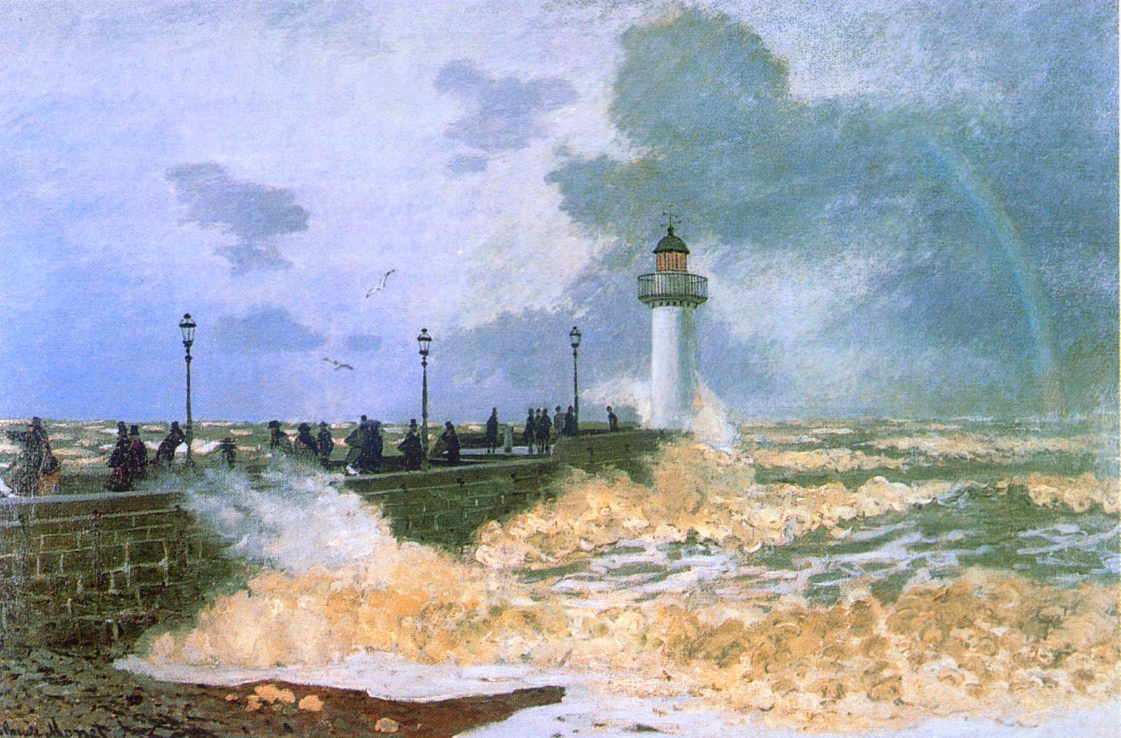The Jetty at Le Havre by Claude Monet