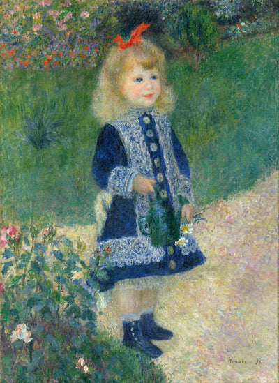 A Girl with a Watering Can by Pierre-Auguste Renoir Reproduction for Sale by Blue Surf Art