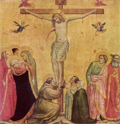 Crucifixion (Alte Pinakothek) by Giotto di Bondone Reproduction for Sale by Blue Surf Art