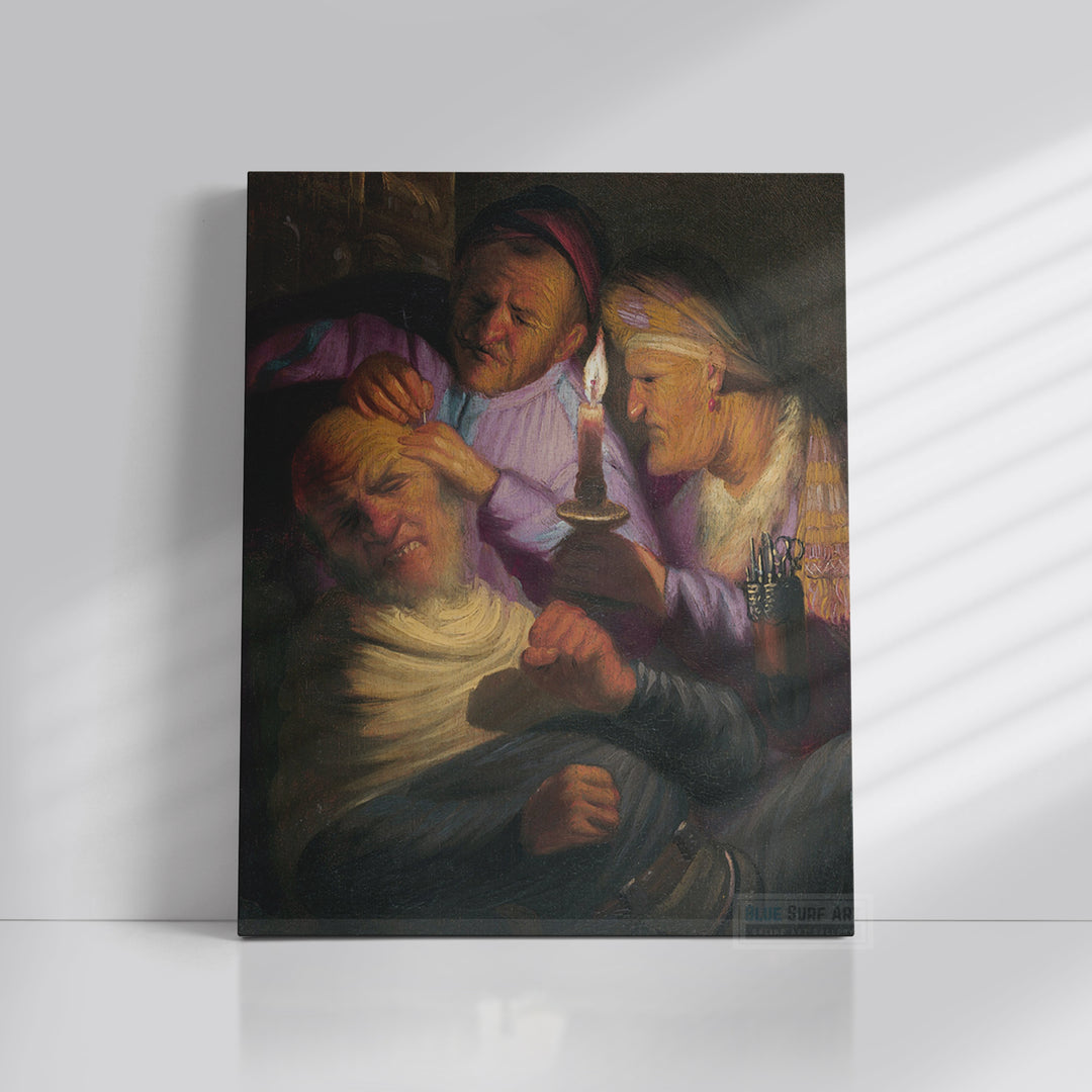 The Operation (Touch) by Rembrandt Wall Art Reproduction for Sale by Blue Surf Art - 2