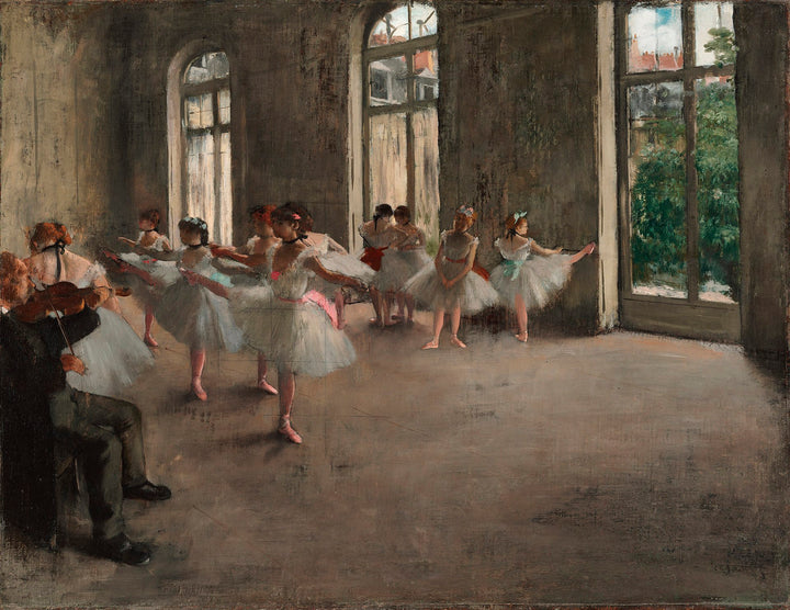 Ballet Rehearsal, 1873 Painting by Edgar Degas Reproduction Oil Painting by Blue Surf Art