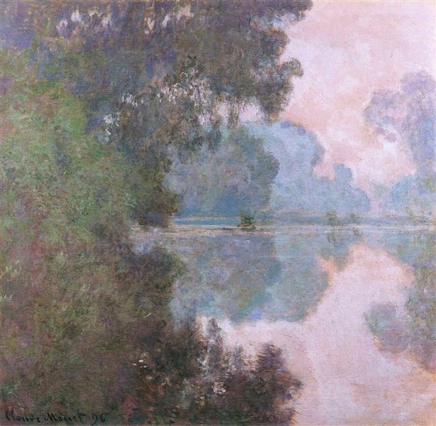 Morning on the Seine near Giverny by Claude Monet