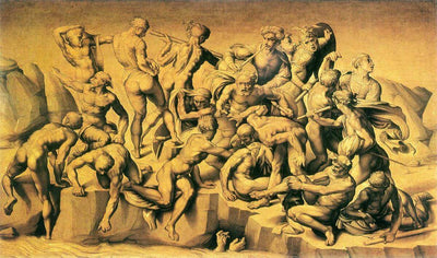 The Battle of Cascina by Michelangelo Reproduction for Sale by Blue Surf Art
