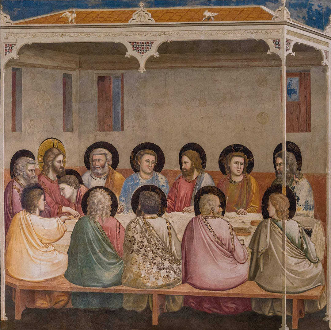 Last Supper by Giotto di Bondone Reproduction for Sale by Blue Surf Art