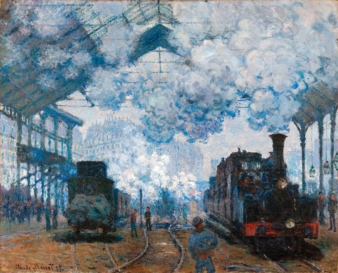 The Gare Saint-Lazare: Arrival of a Train by Claude Monet