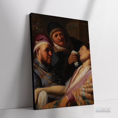 The Unconscious Patient (Smell) by Rembrandt Wall Art Reproduction for Sale 3