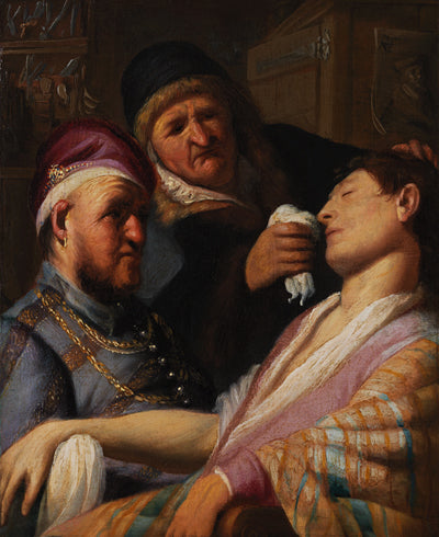 The Unconscious Patient (Smell) by Rembrandt Wall Art Reproduction for Sale