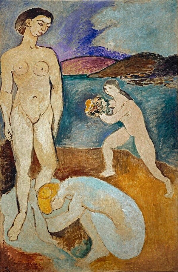 Le Luxe I, 1907 Painting by Henri Matisse Oil on Canvas Reproduction by Blue Surf Art