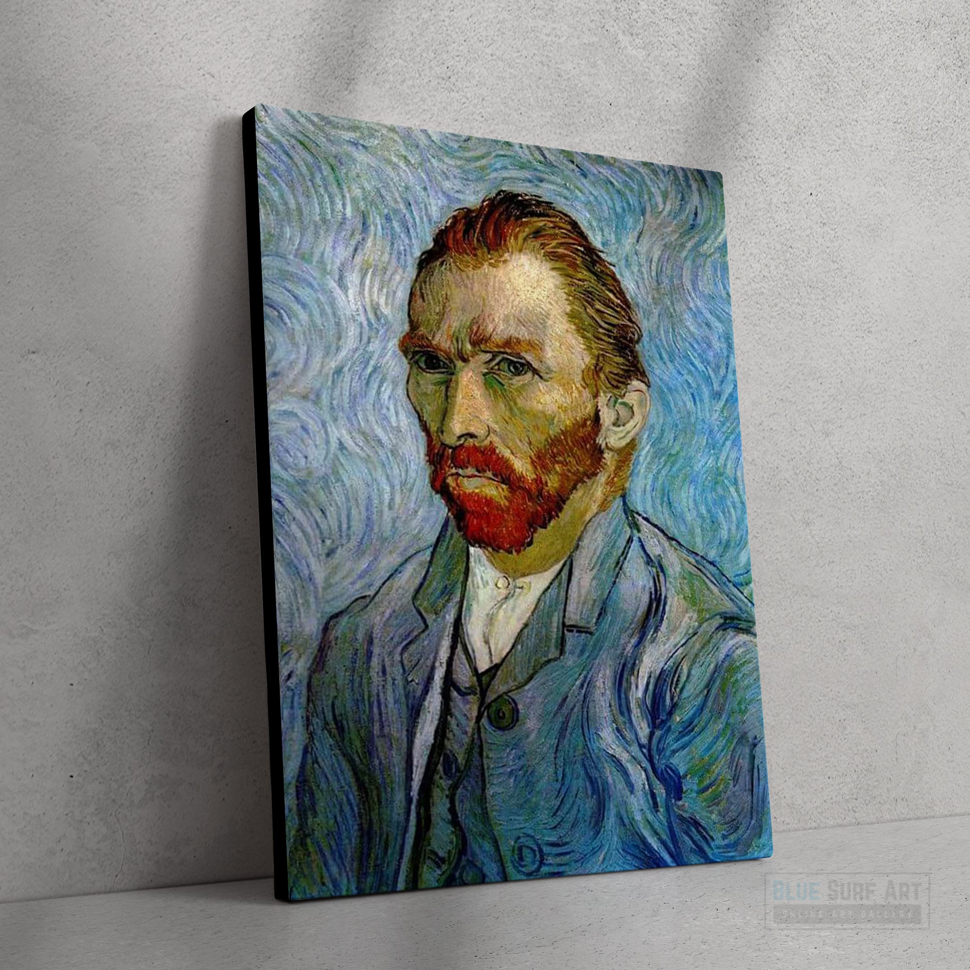 Self Portrait by Vincent van Gogh - Blue Surf Art Reproduction