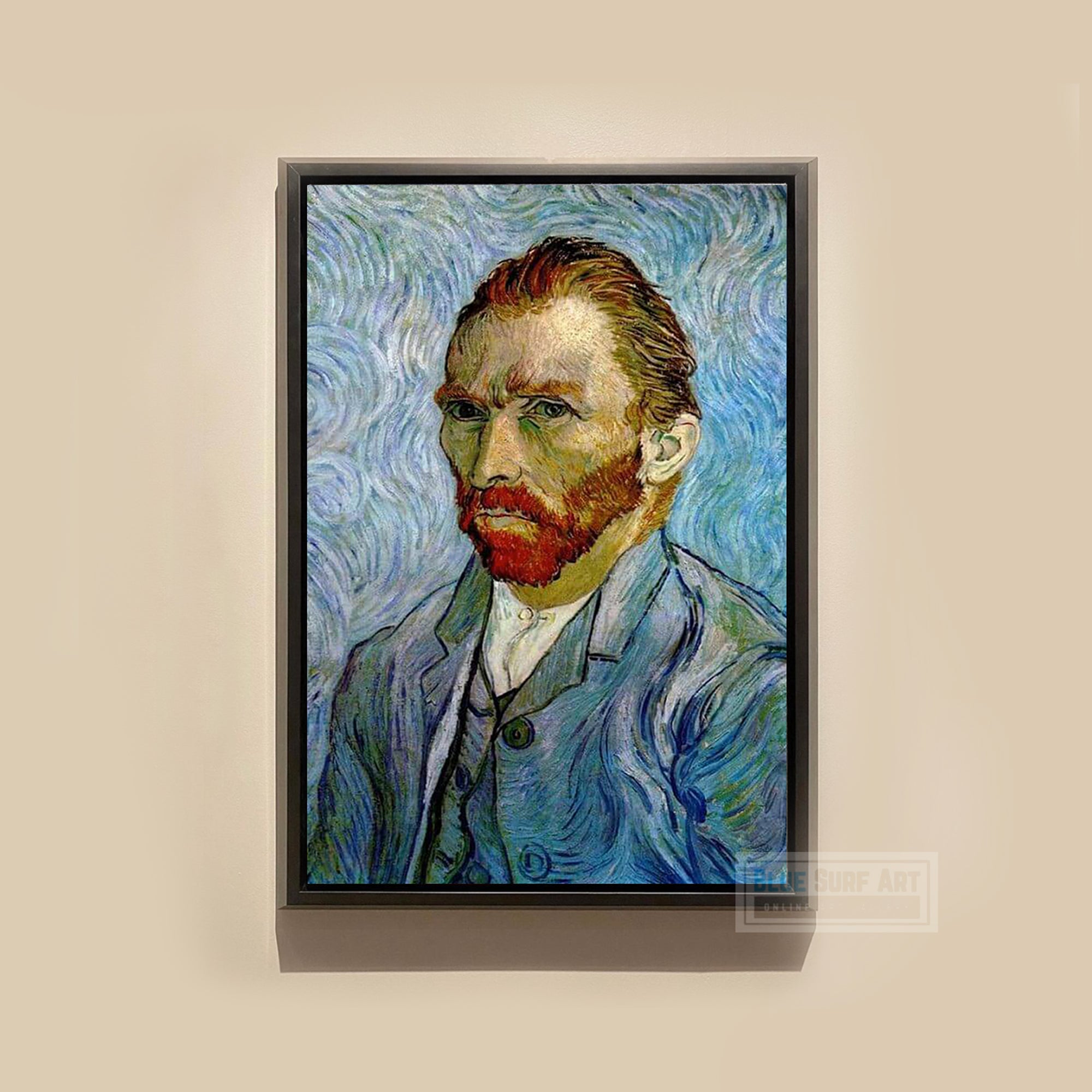 Self Portrait by Vincent Van Gogh I Blue Surf Art