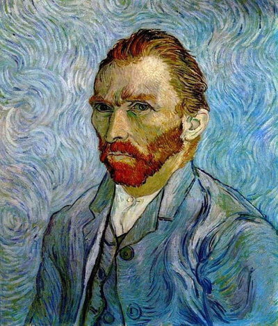 Self Portrait by Vincent van Gogh - Blue Surf Art Reproduction