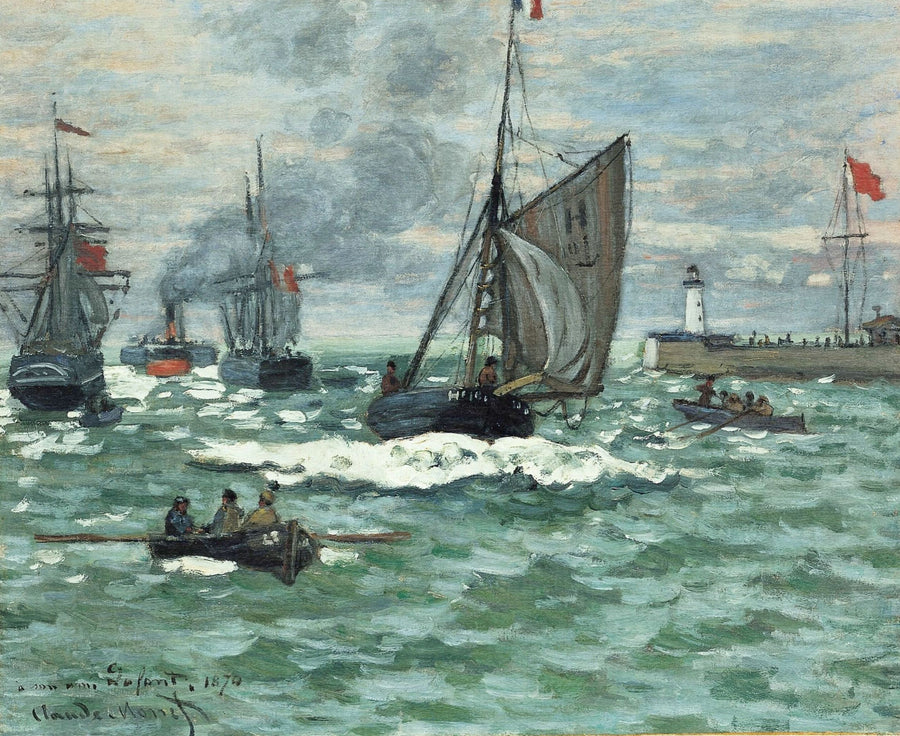 Entrance to the Port of Honfleur by Claude Monet