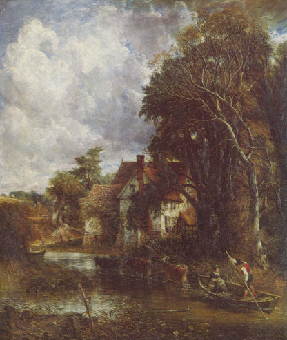 Die Valley Farm by John Constable Reproduction Painting for Sale - Blue Surf Art