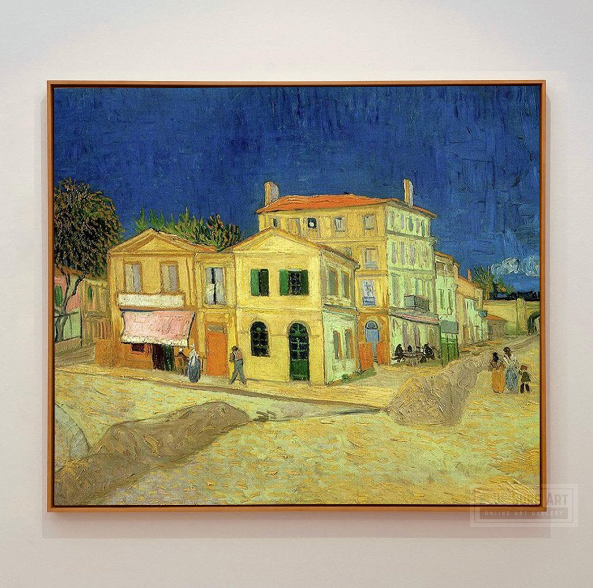 The Yellow House, 1888 by Vincent van Gogh. Reproduction by Blue Surf Art - Van gogh wall art, Van Gogh masterpiece
