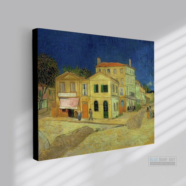 The Yellow House, 1888 by Vincent van Gogh. Reproduction by Blue Surf Art - Van gogh wall art, Van Gogh masterpiece